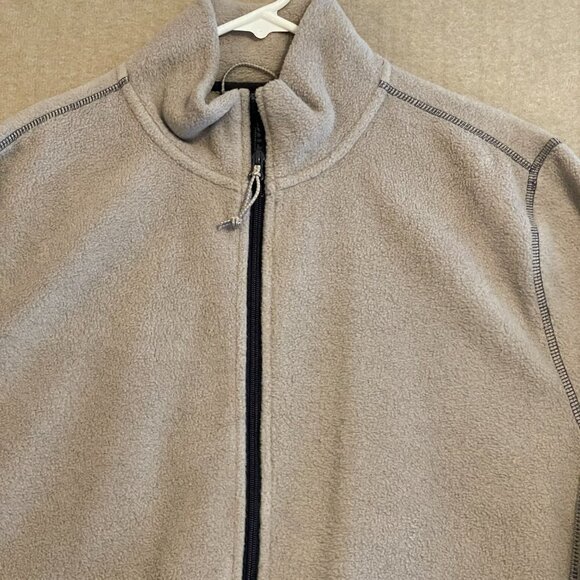St John's Bay Jacket Men's Large Tan Fleece Pockets - Picture 2 of 11